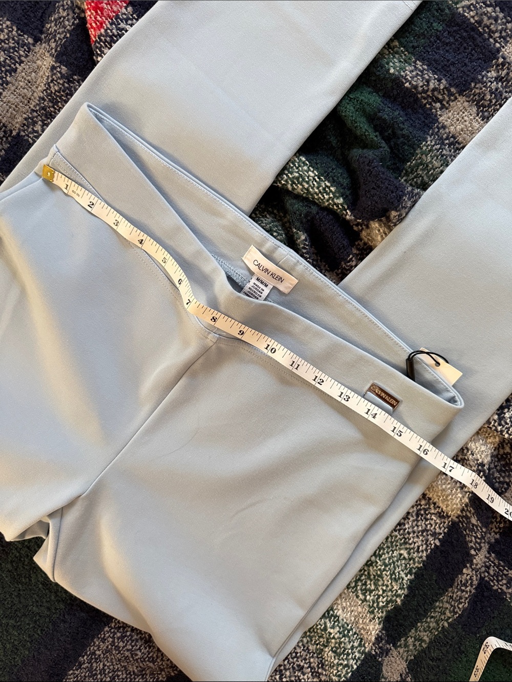 Calvin Klein Pale Blue Ponte Leggings - Picture 7 of 10